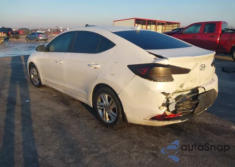 2019 Hyundai Elantra Value Edition z USA, uszkodzony, nr VIN 5NPD84LF3KH458834